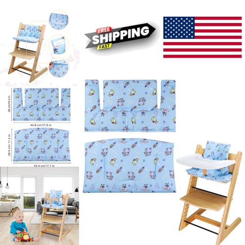 Plush high chair cushion - high,